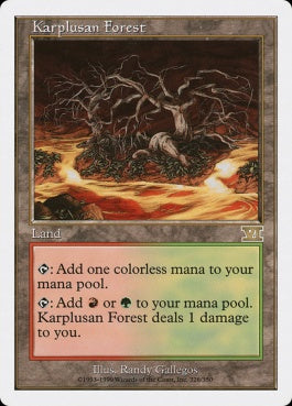 naokuroshop MTG [6ED][326][土地][R][EN][カープルーザンの森/Karplusan Forest] NM