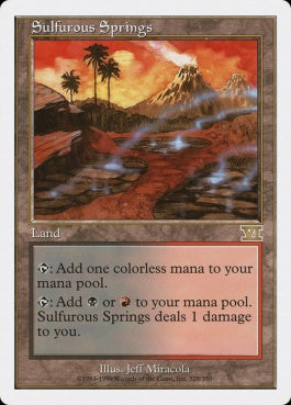 naokuroshop MTG [6ED][328][土地][R][EN][硫黄泉/Sulfurous Springs] NM