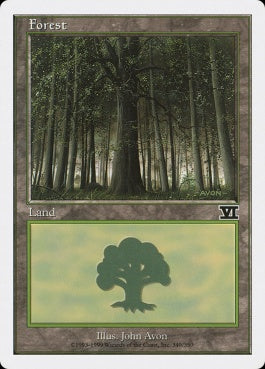 naokuroshop MTG [6ED][349][土地][C][EN][森/Forest] NM