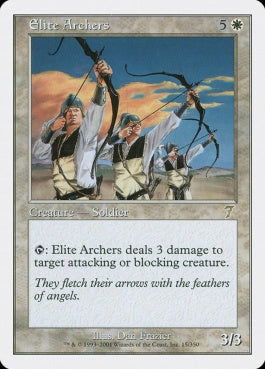 naokuroshop MTG [7ED][015][白][R][EN][精鋭なる射手/Elite Archers] NM