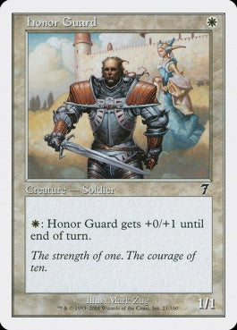 naokuroshop MTG [7ED][021][白][C][EN][儀仗兵/Honor Guard] NM