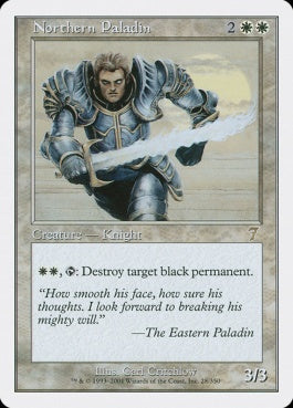 naokuroshop MTG [7ED][028][白][R][EN][北の聖騎士/Northern Paladin] NM