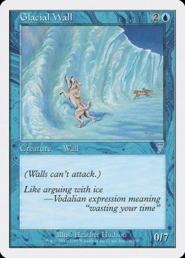 naokuroshop MTG [7ED][078][青][U][JP][氷河の壁/Glacial Wall] NM