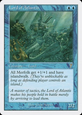 naokuroshop MTG [7ED][083][青][R][JP][アトランティスの王/Lord of Atlantis] NM