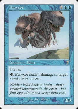 naokuroshop MTG [7ED][087][青][R][EN][大口獣/Mawcor] NM