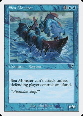 naokuroshop MTG [7ED][097][青][C][JP][シー・モンスター/Sea Monster] NM