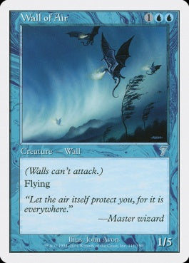 naokuroshop MTG [7ED][111][青][U][EN][大気の壁/Wall of Air] NM