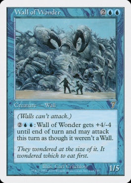 naokuroshop MTG [7ED][112][青][R][JP][驚きの壁/Wall of Wonder] NM