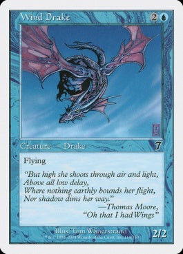 naokuroshop MTG [7ED][114][青][C][EN][風のドレイク/Wind Drake] NM