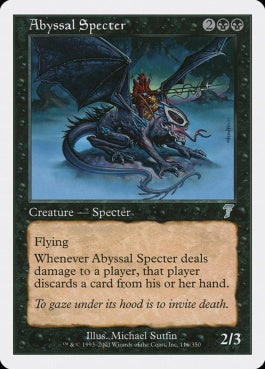 naokuroshop MTG [7ED][116][黒][U][EN][深淵の死霊/Abyssal Specter] NM