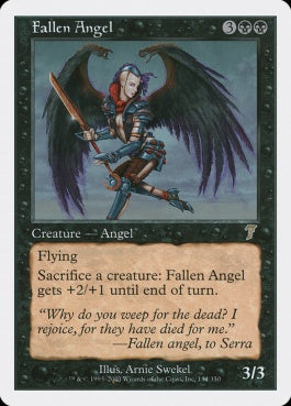 naokuroshop MTG [7ED][134][黒][R][EN][堕天使/Fallen Angel] NM