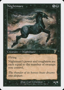 naokuroshop MTG [7ED][150][黒][R][EN][夢魔/Nightmare] NM