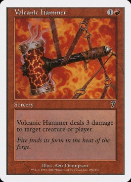 naokuroshop MTG [7ED][226][赤][C][EN][火山の鎚/Volcanic Hammer] NM