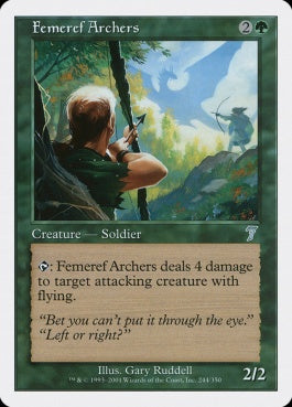 naokuroshop MTG [7ED][244][緑][U][EN][フェメレフの射手/Femeref Archers] NM