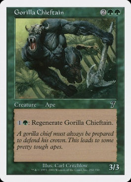 naokuroshop MTG [7ED][250][緑][C][EN][ゴリラの酋長/Gorilla Chieftain] NM