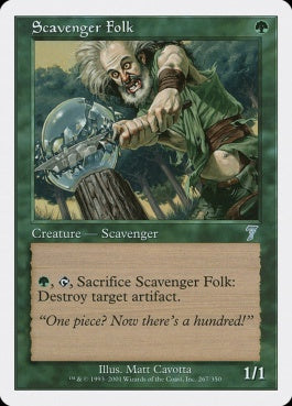 naokuroshop MTG [7ED][267][緑][U][EN][ゴミあさり/Scavenger Folk] NM