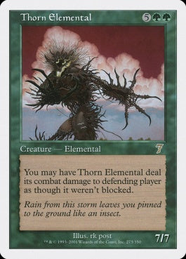 naokuroshop MTG [7ED][273][緑][R][EN][茨の精霊/Thorn Elemental] NM