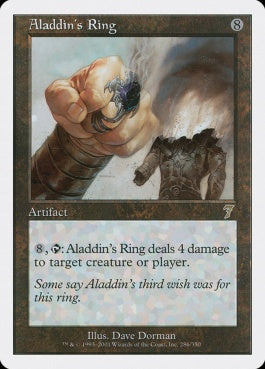 naokuroshop MTG [7ED][286][茶][R][EN][アラジンの指輪/Aladdin's Ring] NM