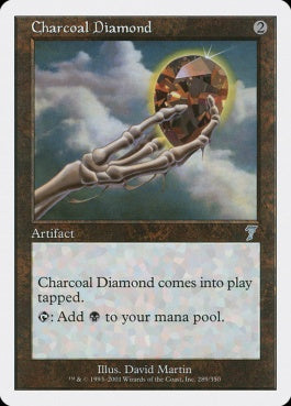 naokuroshop MTG [7ED][289][茶][U][JP][炭色のダイアモンド/Charcoal Diamond] NM