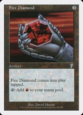 naokuroshop MTG [7ED][296][茶][U][JP][緋色のダイアモンド/Fire Diamond] NM