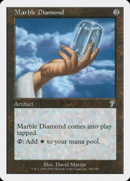 naokuroshop MTG [7ED][306][茶][U][EN][乳白色のダイアモンド/Marble Diamond] NM