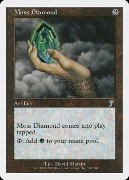 naokuroshop MTG [7ED][309][茶][U][EN][苔色のダイアモンド/Moss Diamond] NM