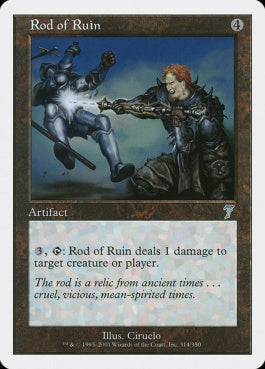 naokuroshop MTG [7ED][314][茶][U][EN][破滅のロッド/Rod of Ruin] NM