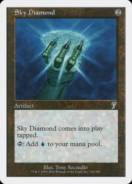 naokuroshop MTG [7ED][316][茶][U][JP][空色のダイアモンド/Sky Diamond] NM