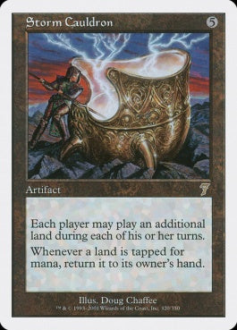 naokuroshop MTG [7ED][320][茶][R][EN][嵐の大釜/Storm Cauldron] NM