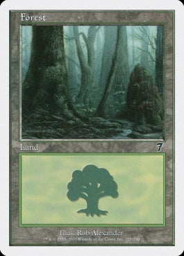 naokuroshop MTG [7ED][329][土地][C][JP][森/Forest] NM