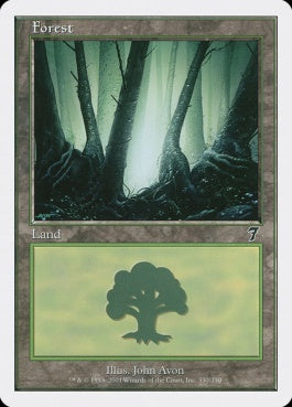 naokuroshop MTG [7ED][330][土地][C][EN][森/Forest] NM