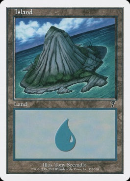 naokuroshop MTG [7ED][335][土地][C][EN][島/Island] NM