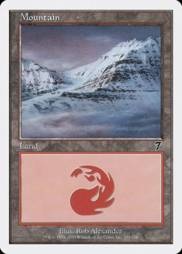 naokuroshop MTG [7ED][338][土地][C][EN][山/Mountain] NM