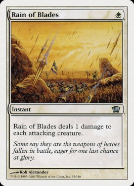 naokuroshop MTG [8ED][035][白][U][EN][刃の雨/Rain of Blades] NM