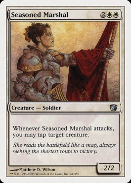 naokuroshop MTG [8ED][044][白][U][EN][歴戦の司令官/Seasoned Marshal] NM