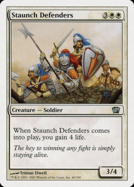 naokuroshop MTG [8ED][049][白][U][EN][堅牢な防衛隊/Staunch Defenders] NM