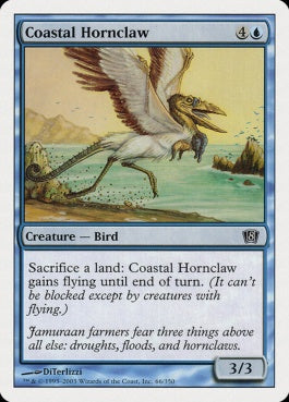 naokuroshop MTG [8ED][066][青][C][EN][沿岸の角爪鳥/Coastal Hornclaw] NM