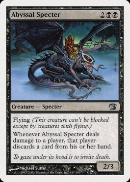 naokuroshop MTG [8ED][117][黒][U][EN][深淵の死霊/Abyssal Specter] NM