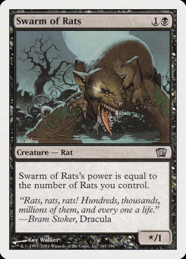 naokuroshop MTG [8ED][167][黒][U][JP][ネズミの大群/Swarm of Rats] NM