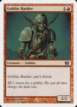 naokuroshop MTG [8ED][191][赤][C][JP][ゴブリンの略奪者/Goblin Raider] NM