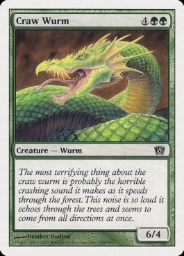 naokuroshop MTG [8ED][239][緑][C][JP][大喰らいのワーム/Craw Wurm] NM