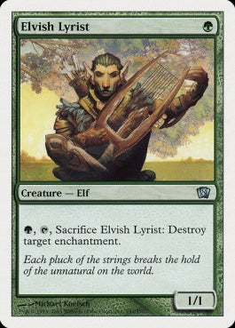 naokuroshop MTG [8ED][242][緑][U][EN][エルフの抒情詩人/Elvish Lyrist] NM