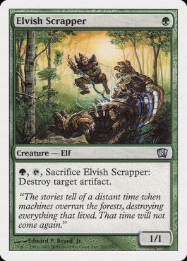 naokuroshop MTG [8ED][245][緑][U][EN][エルフの潰し屋/Elvish Scrapper] NM