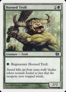 naokuroshop MTG [8ED][257][緑][C][EN][有角トロール/Horned Troll] NM