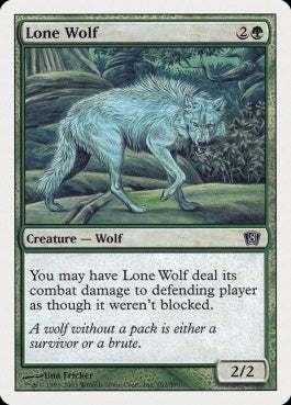 naokuroshop MTG [8ED][262][緑][C][EN][一匹狼/Lone Wolf] NM