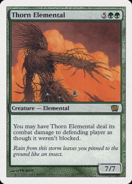 naokuroshop MTG [8ED][283][緑][R][JP][茨の精霊/Thorn Elemental] NM