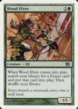 naokuroshop MTG [8ED][289][緑][C][EN][ウッド・エルフ/Wood Elves] NM