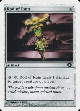 naokuroshop MTG [8ED][312][茶][U][EN][破滅のロッド/Rod of Ruin] NM