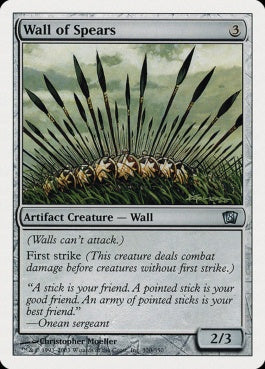 naokuroshop MTG [8ED][320][茶][U][EN][槍の壁/Wall of Spears] NM