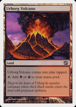 naokuroshop MTG [8ED][327][土地][U][EN][アーボーグの火山/Urborg Volcano] NM